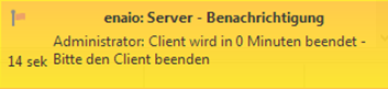 enaio® client - Notification serveur